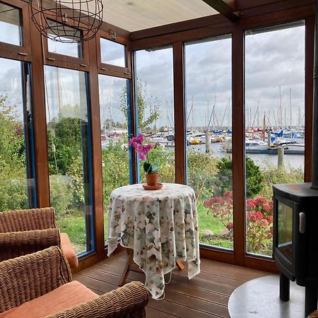 4pers House Christine w Sauna, Winter garden&fishing pier Anjum Exterior foto