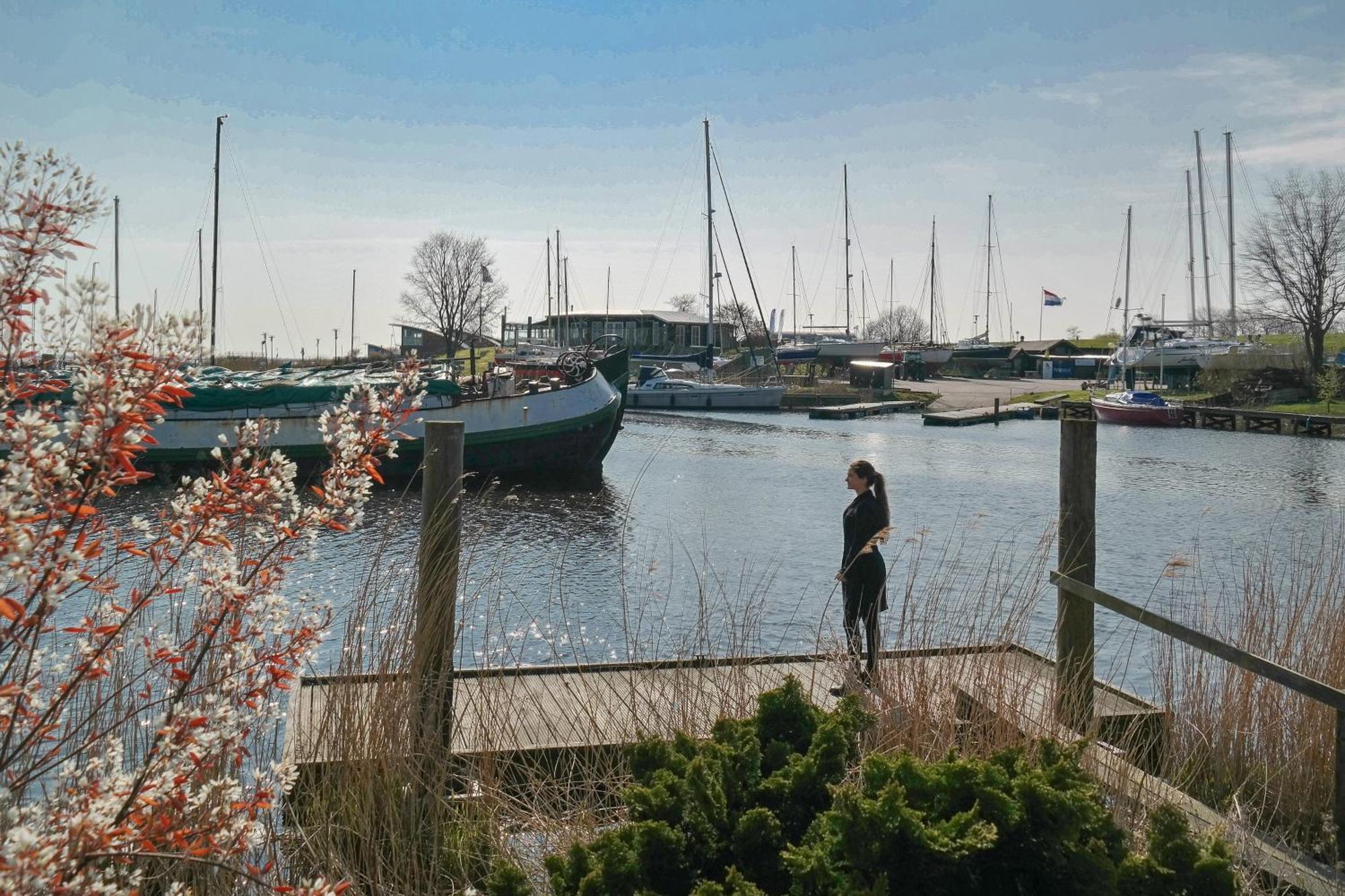 4pers House Christine w Sauna, Winter garden&fishing pier Anjum Exterior foto